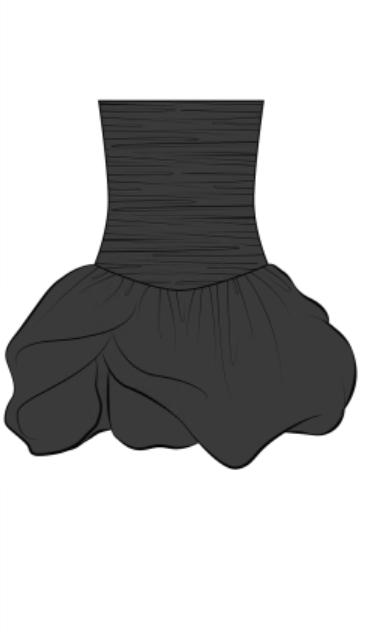 Aje Violette Bubble Hem Mini Dress