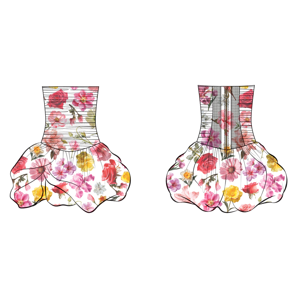 Aje Violette Bubble Hem Mini Dress