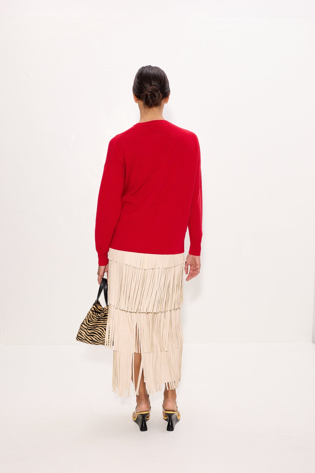 Simon Miller Vista Merino Blend Sweater - Butter/Classic Red