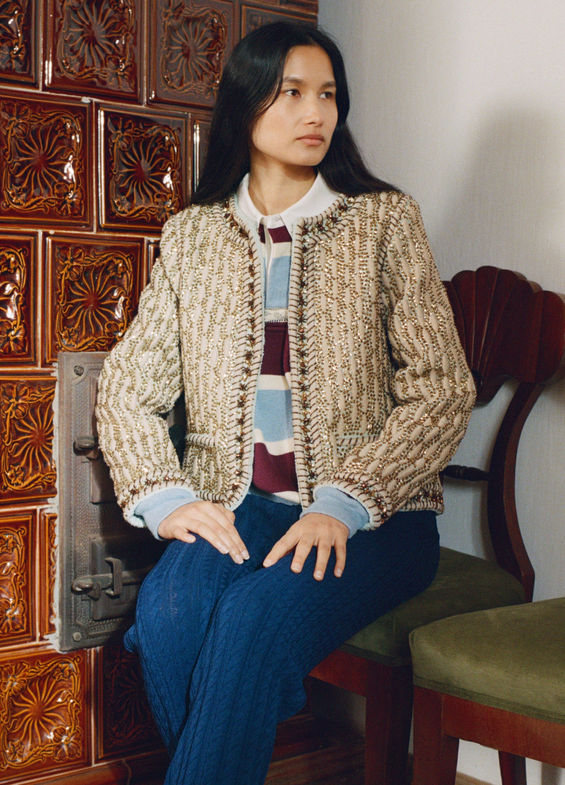 Sea NY Viviana Jacket - Gold