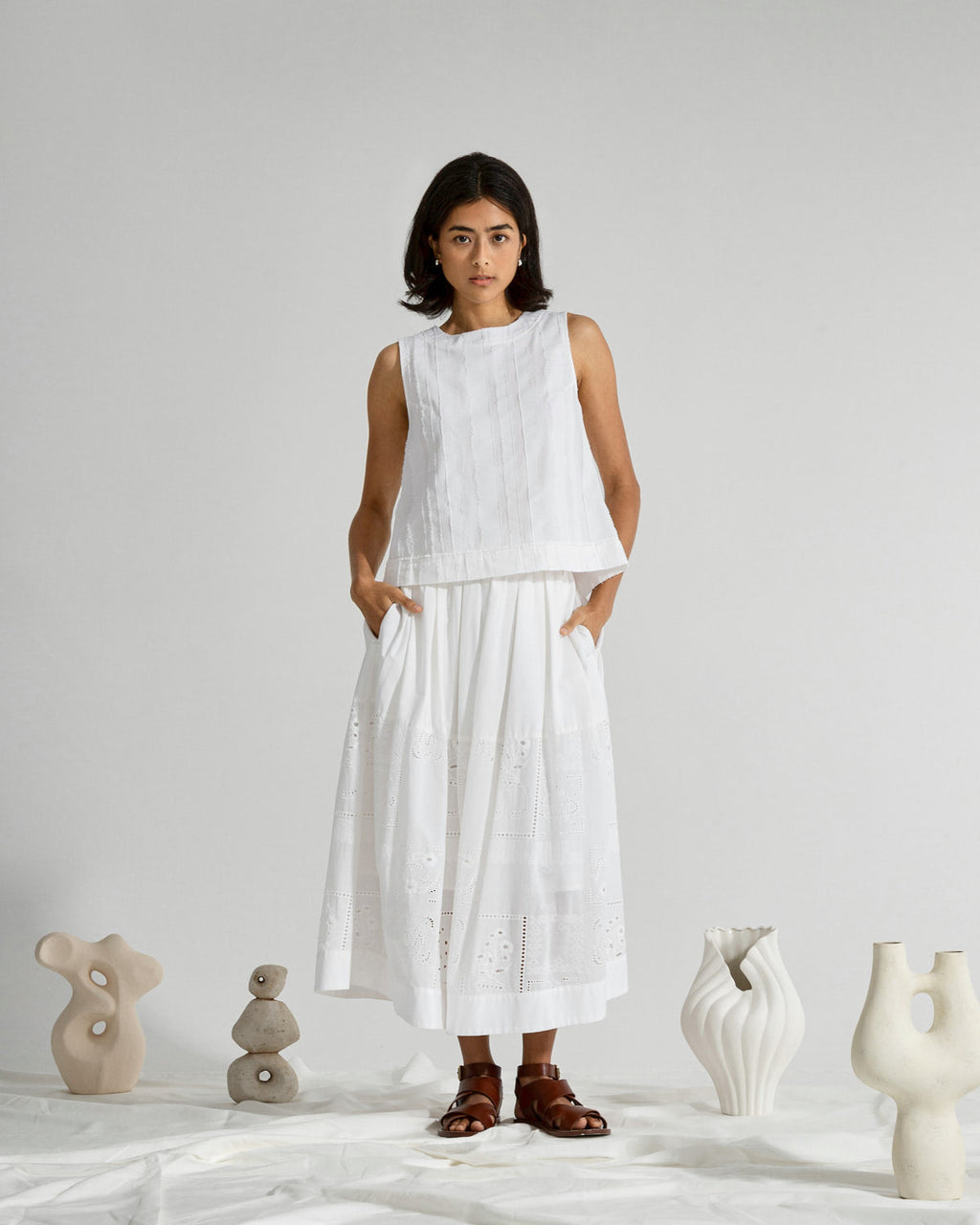 Future Classics Voluminous Oeuvres Skirt - Off White