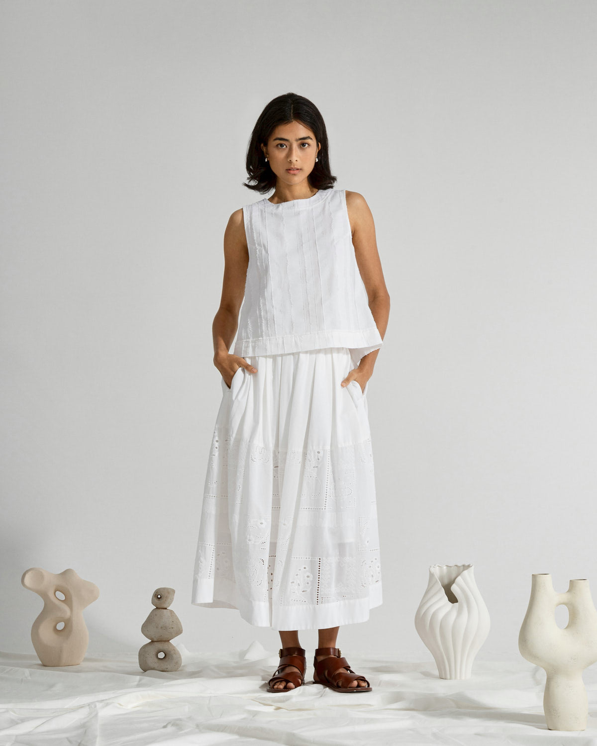 Future Classics Voluminous Oeuvres Skirt - Off White