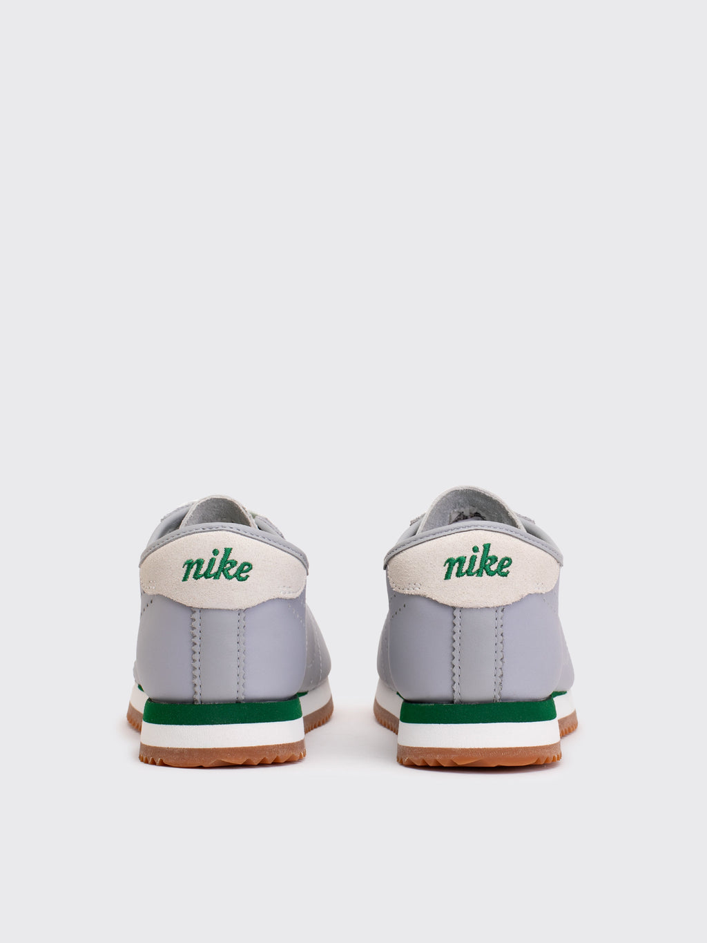 Nike Cortez Leather Sneaker - Wolf Grey/Sport Green-Summit White