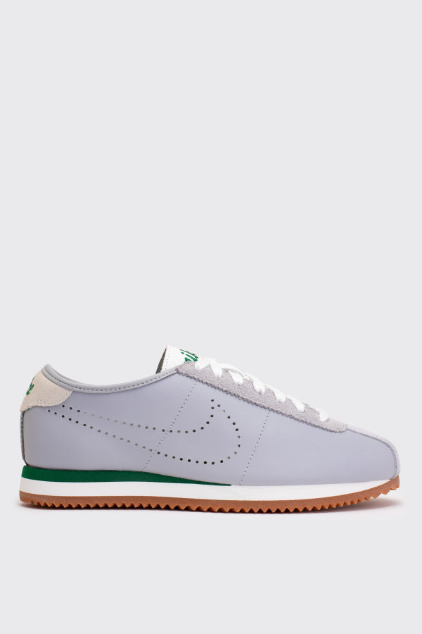 Nike Cortez Leather Sneaker - Wolf Grey/Sport Green-Summit White