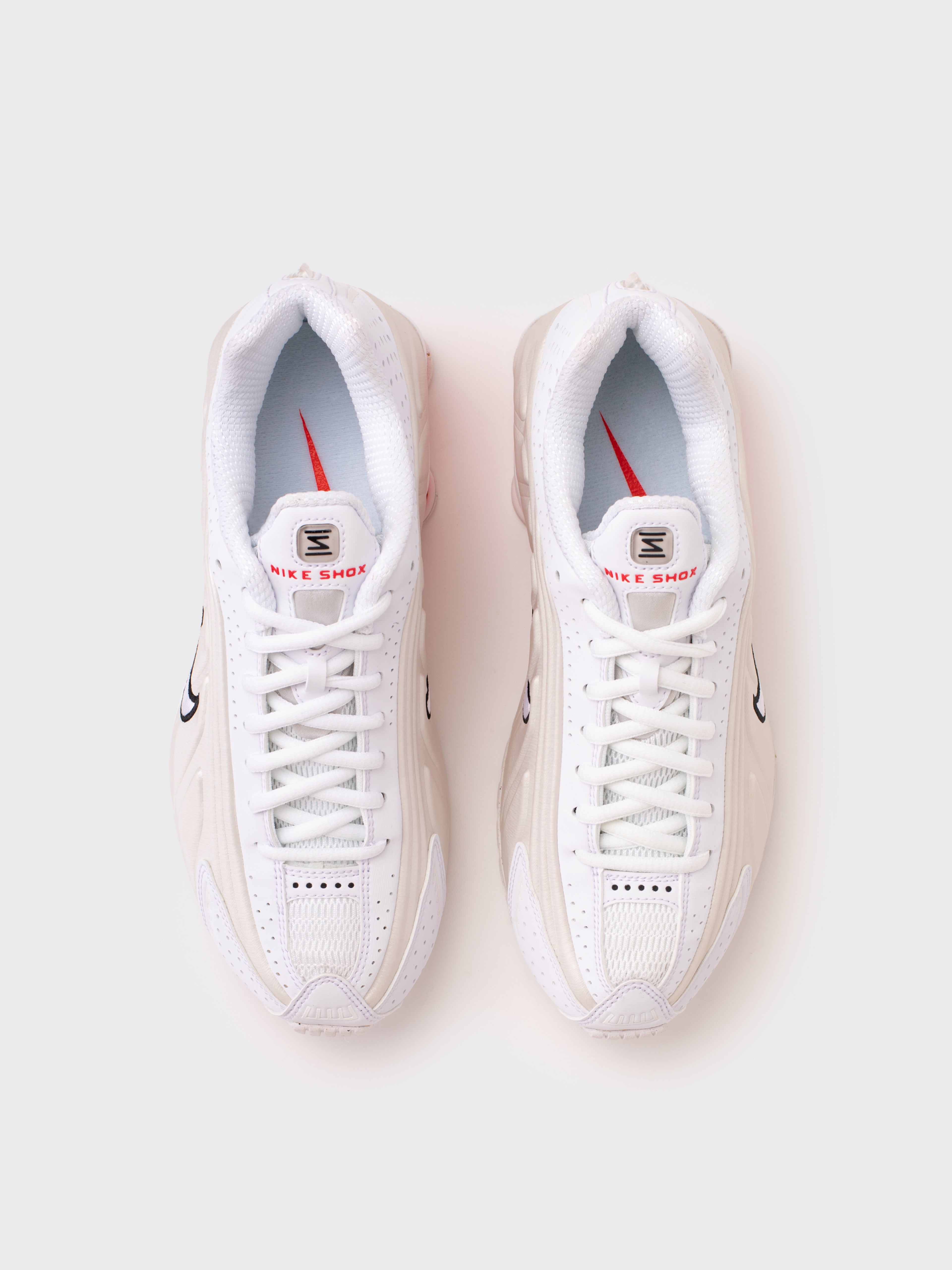 Nike Shox R4 Sneaker - White/White Phantom-Picante Red