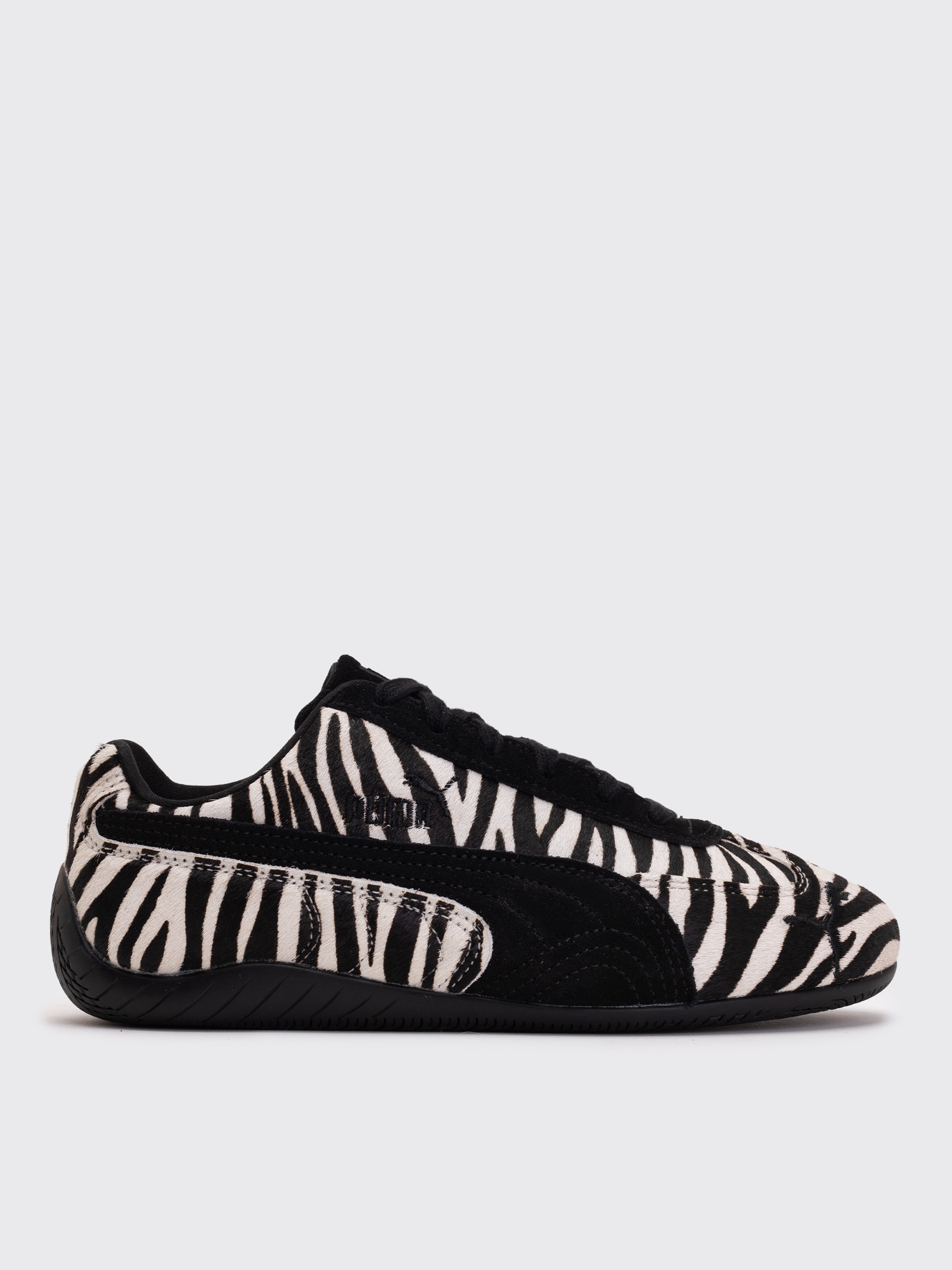 Puma W Speedcat Zebra Sneaker - Warm White-Puma Black