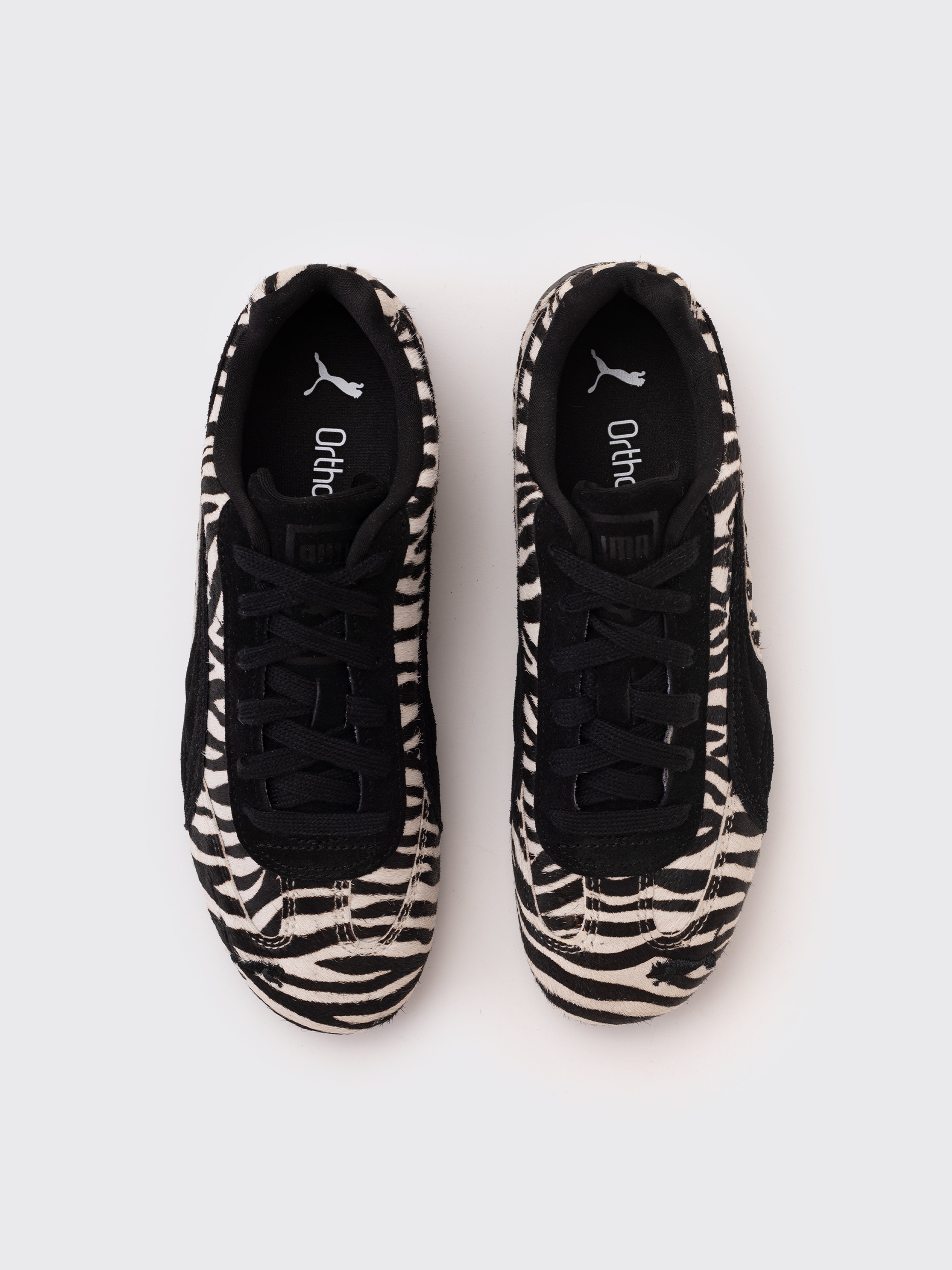 Puma W Speedcat Zebra Sneaker - Warm White-Puma Black