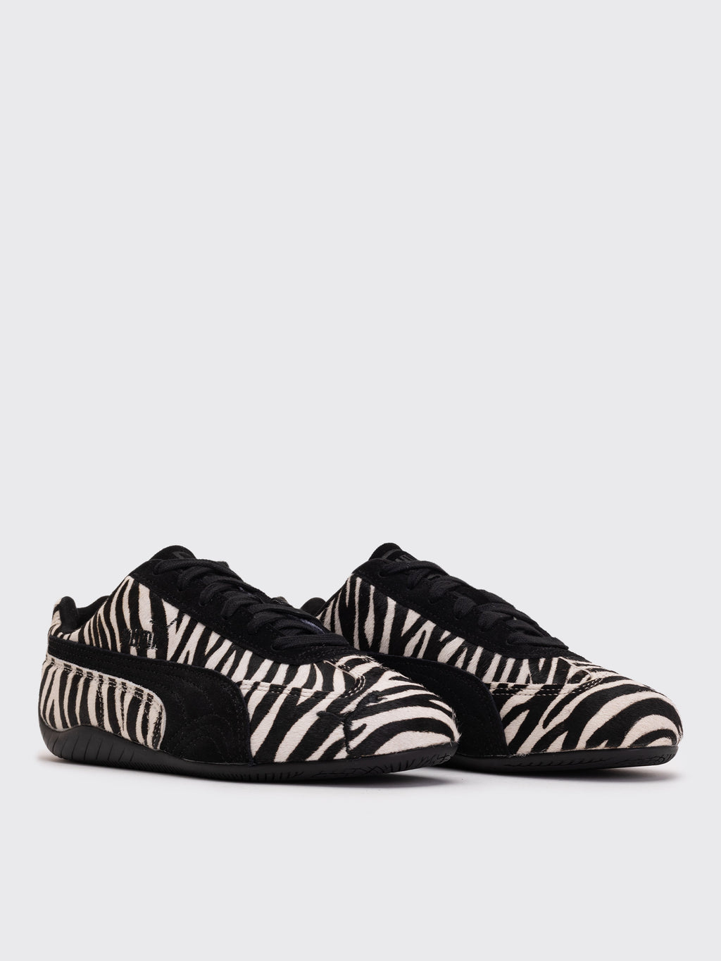 Puma W Speedcat Zebra Sneaker - Warm White-Puma Black
