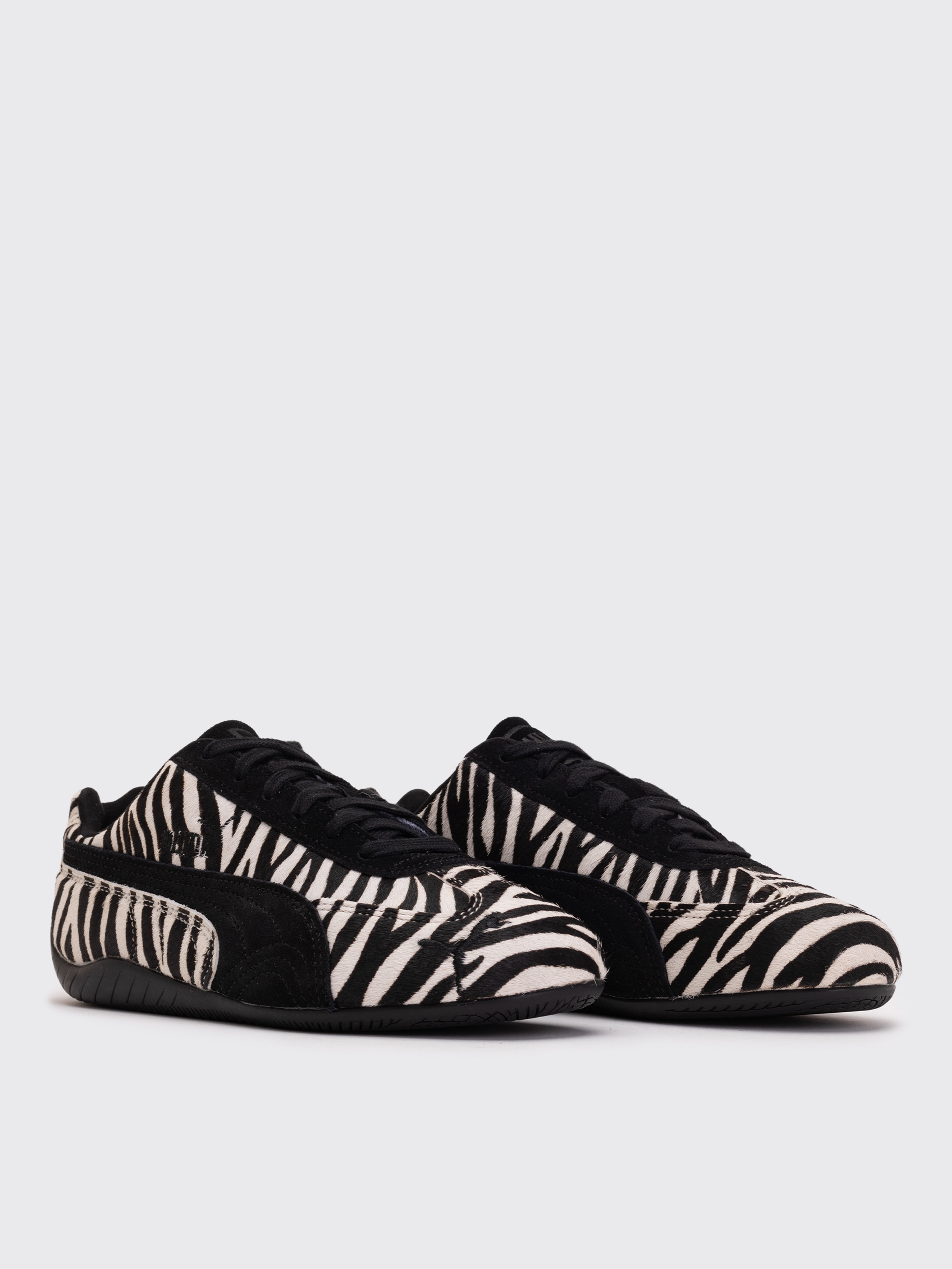 Puma W Speedcat Zebra Sneaker - Warm White-Puma Black