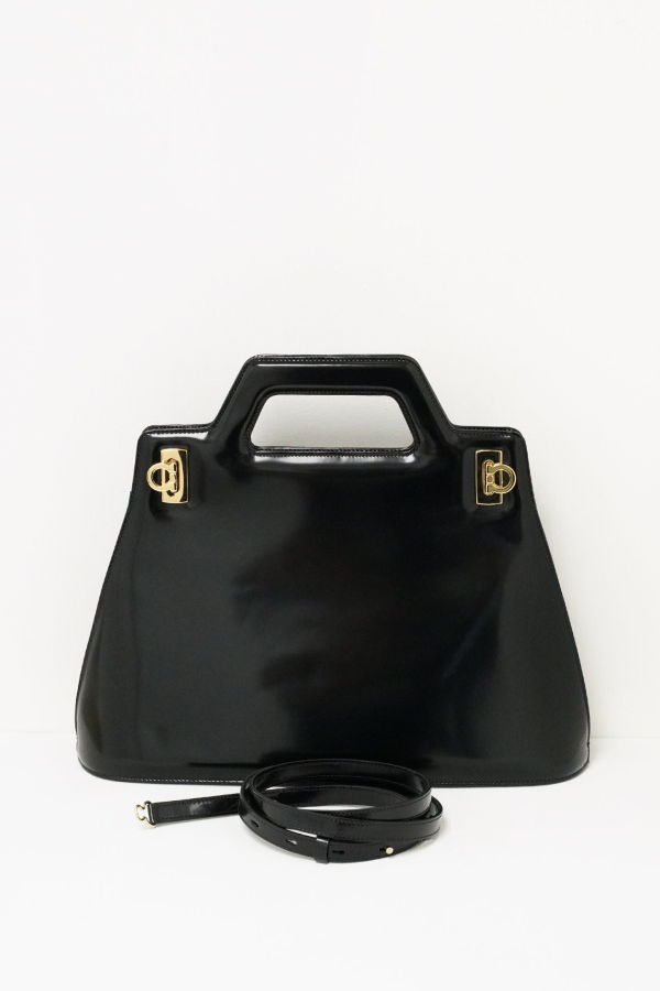 Ferragamo Wanda Handbag - Black