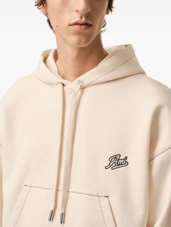 AMI Hoodie - White Creme