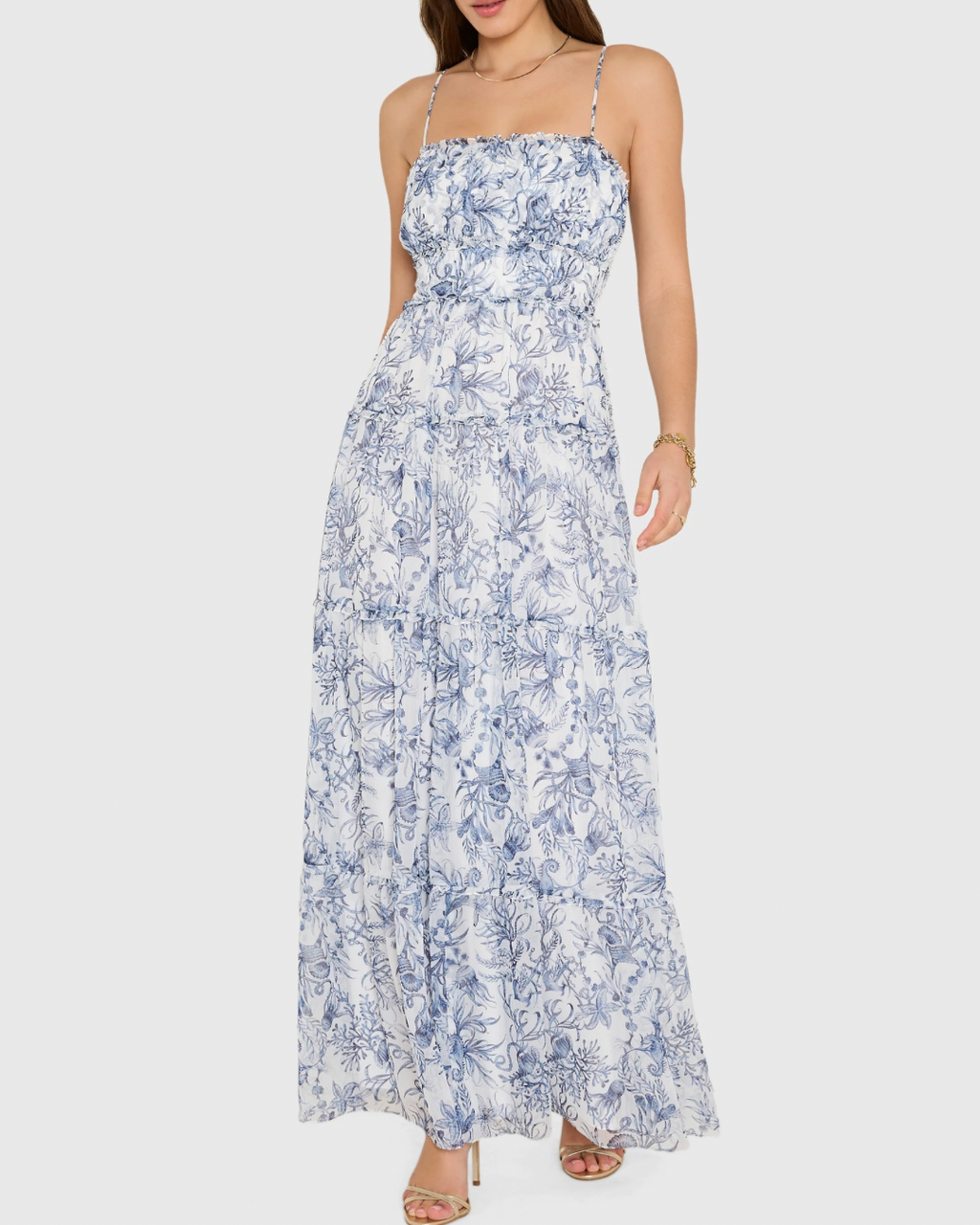 Amanda Uprichard Willow Maxi Dress - Deep Sea