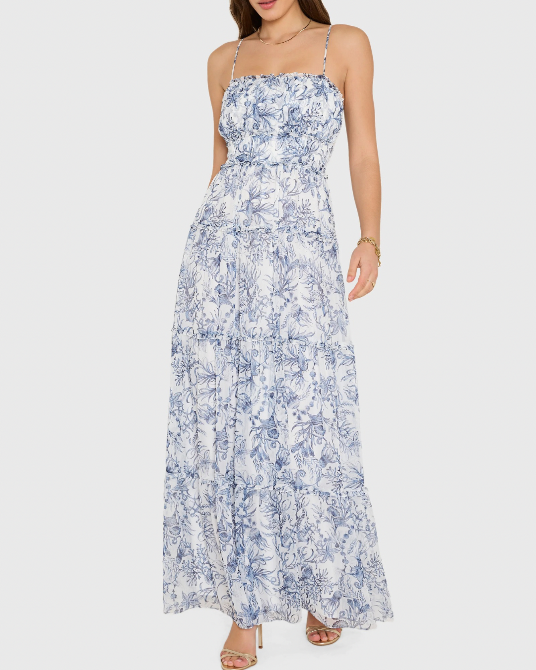 Amanda Uprichard Willow Maxi Dress - Deep Sea