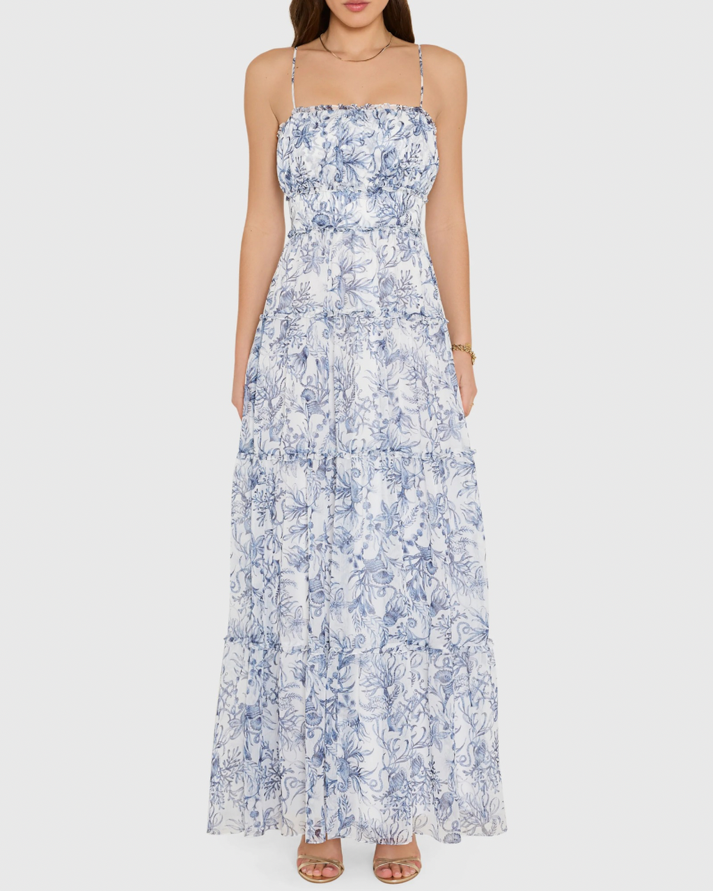 Amanda Uprichard Willow Maxi Dress - Deep Sea