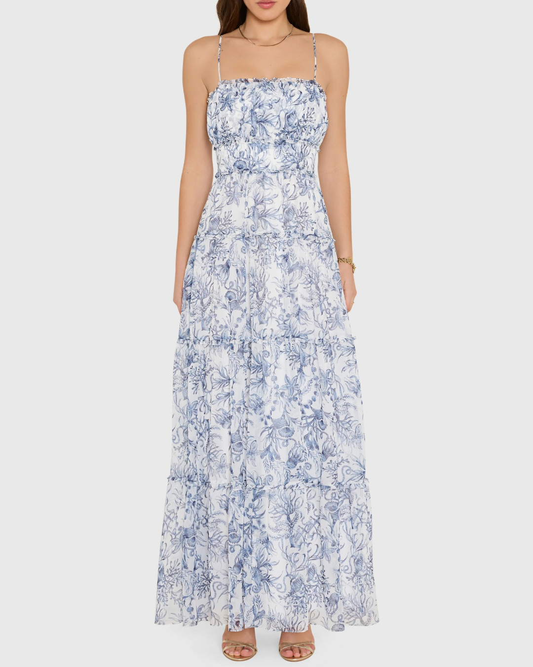 Amanda Uprichard Willow Maxi Dress - Deep Sea