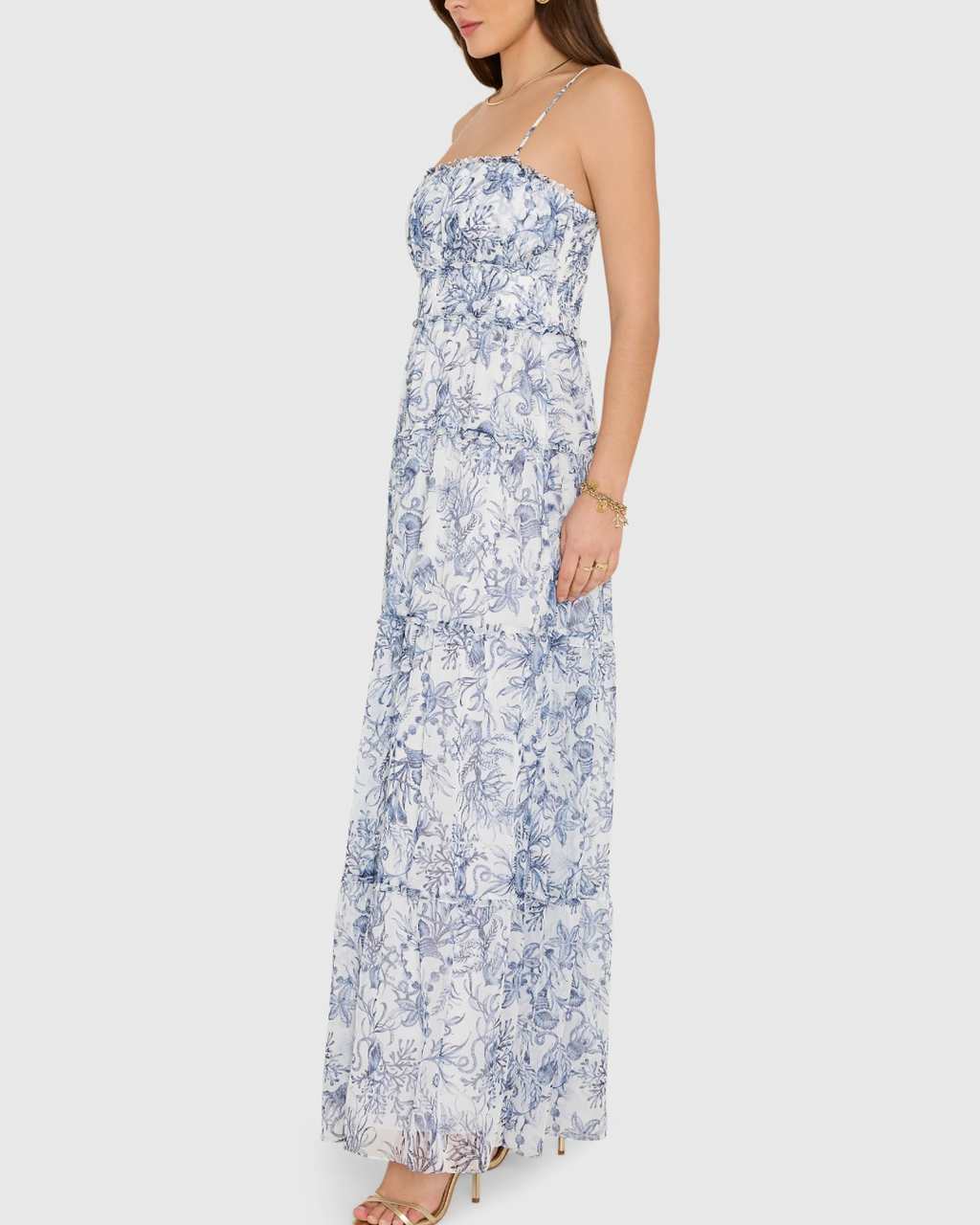 Amanda Uprichard Willow Maxi Dress - Deep Sea