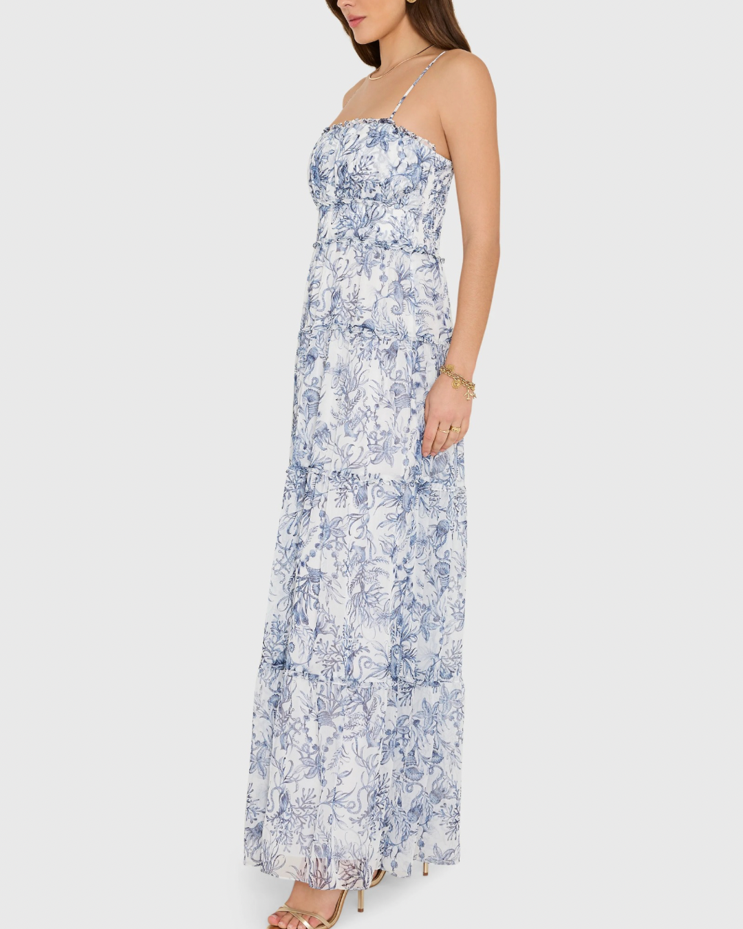 Amanda Uprichard Willow Maxi Dress - Deep Sea