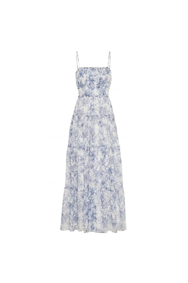 Amanda Uprichard Willow Maxi Dress - Deep Sea