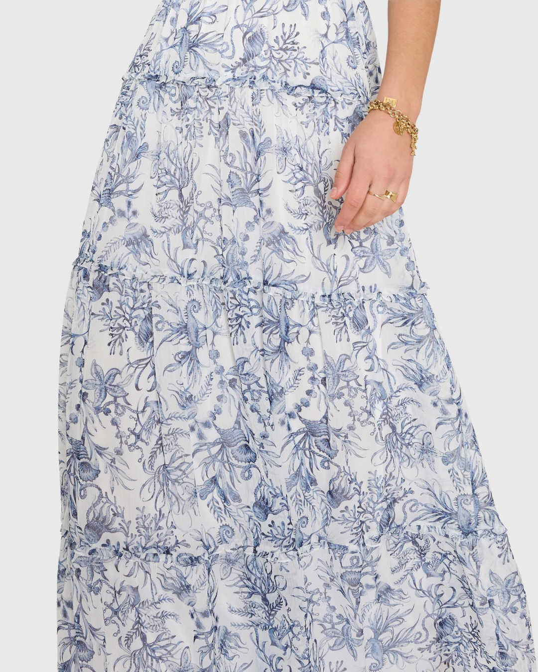 Amanda Uprichard Willow Maxi Dress - Deep Sea