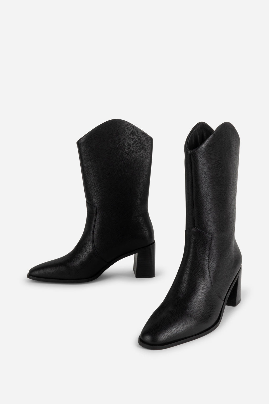 INTENTIONALLY __________. Worth Leather Western Boot - Black