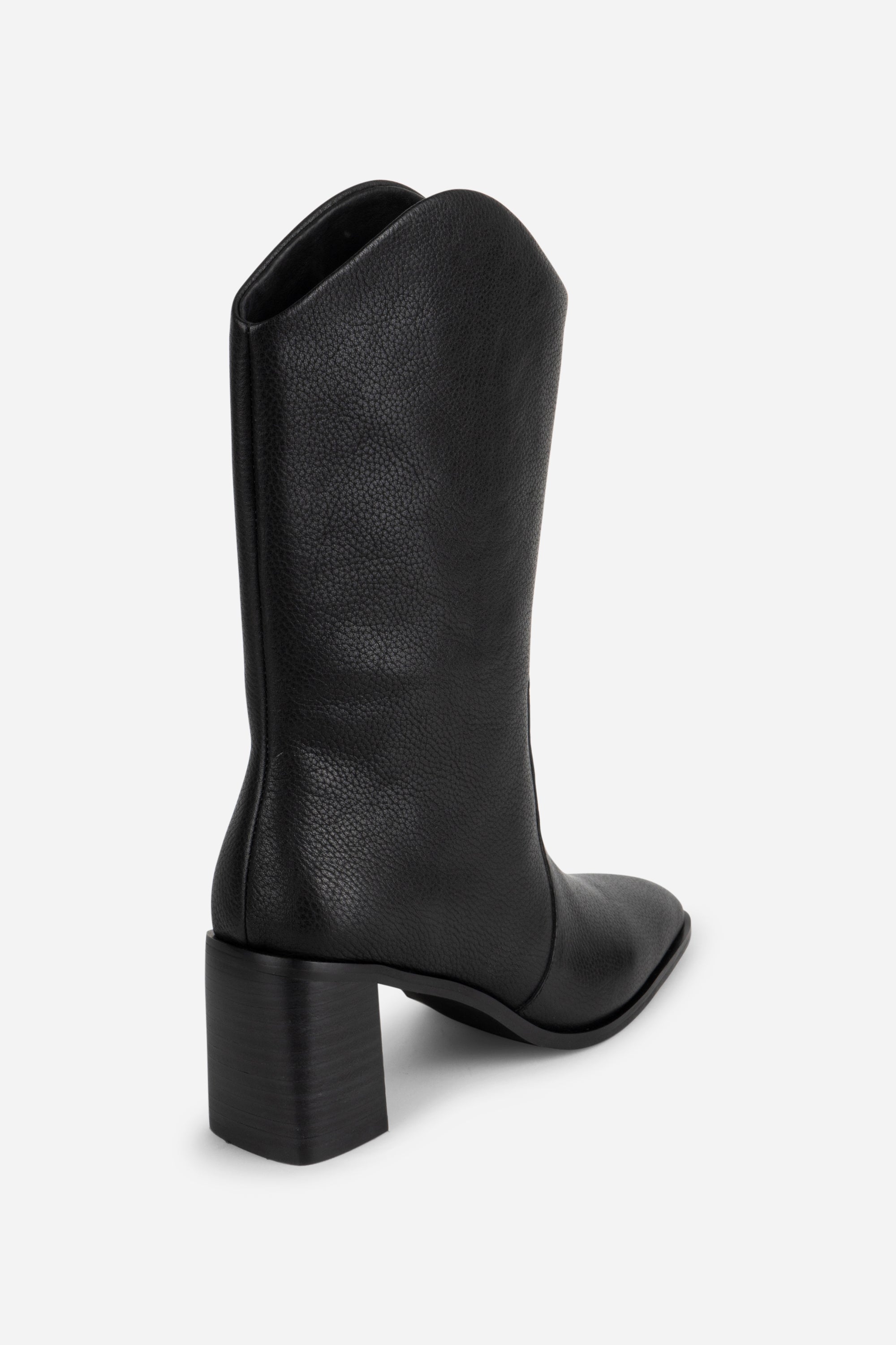 INTENTIONALLY __________. Worth Leather Western Boot - Black