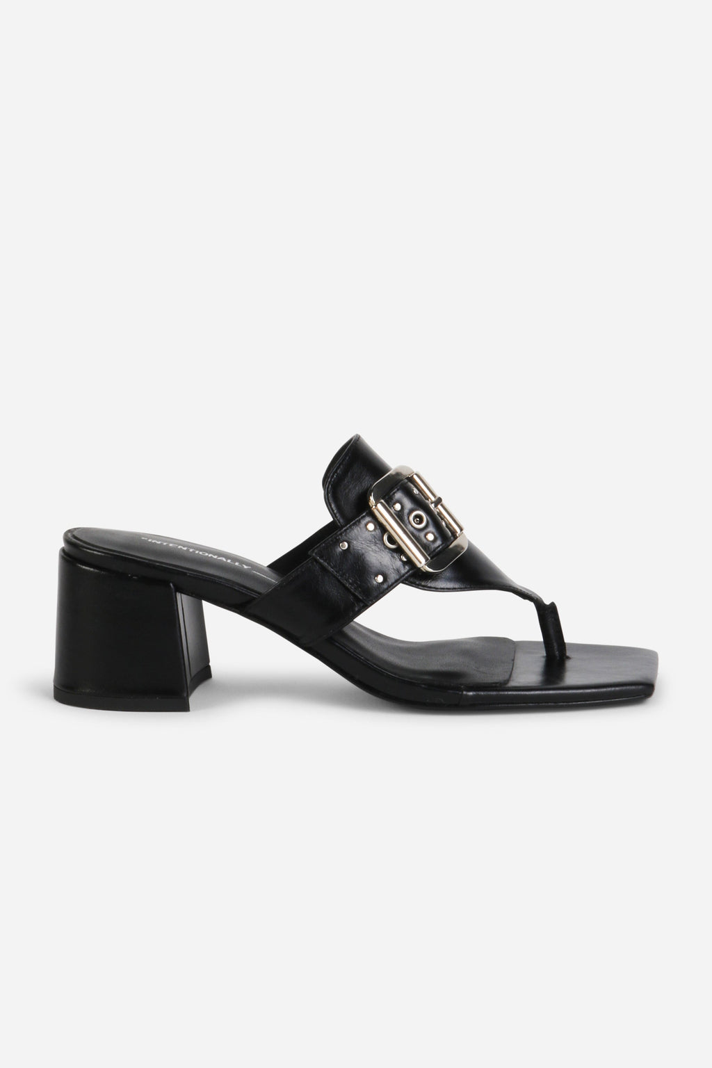 INTENTIONALLY __________. Wynona Thong Mule Heel