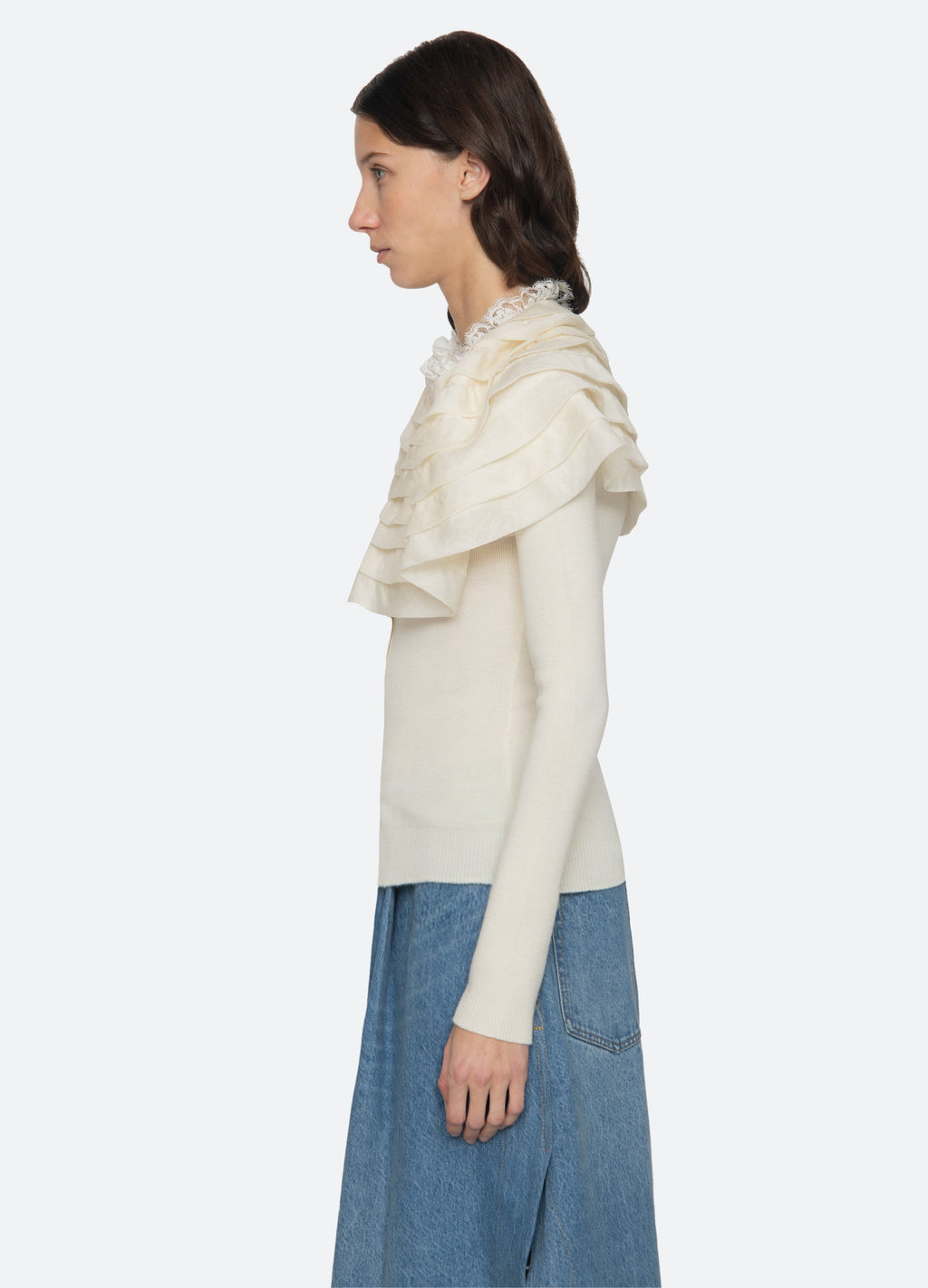 Sea NY Wanda Cardigan - Cream
