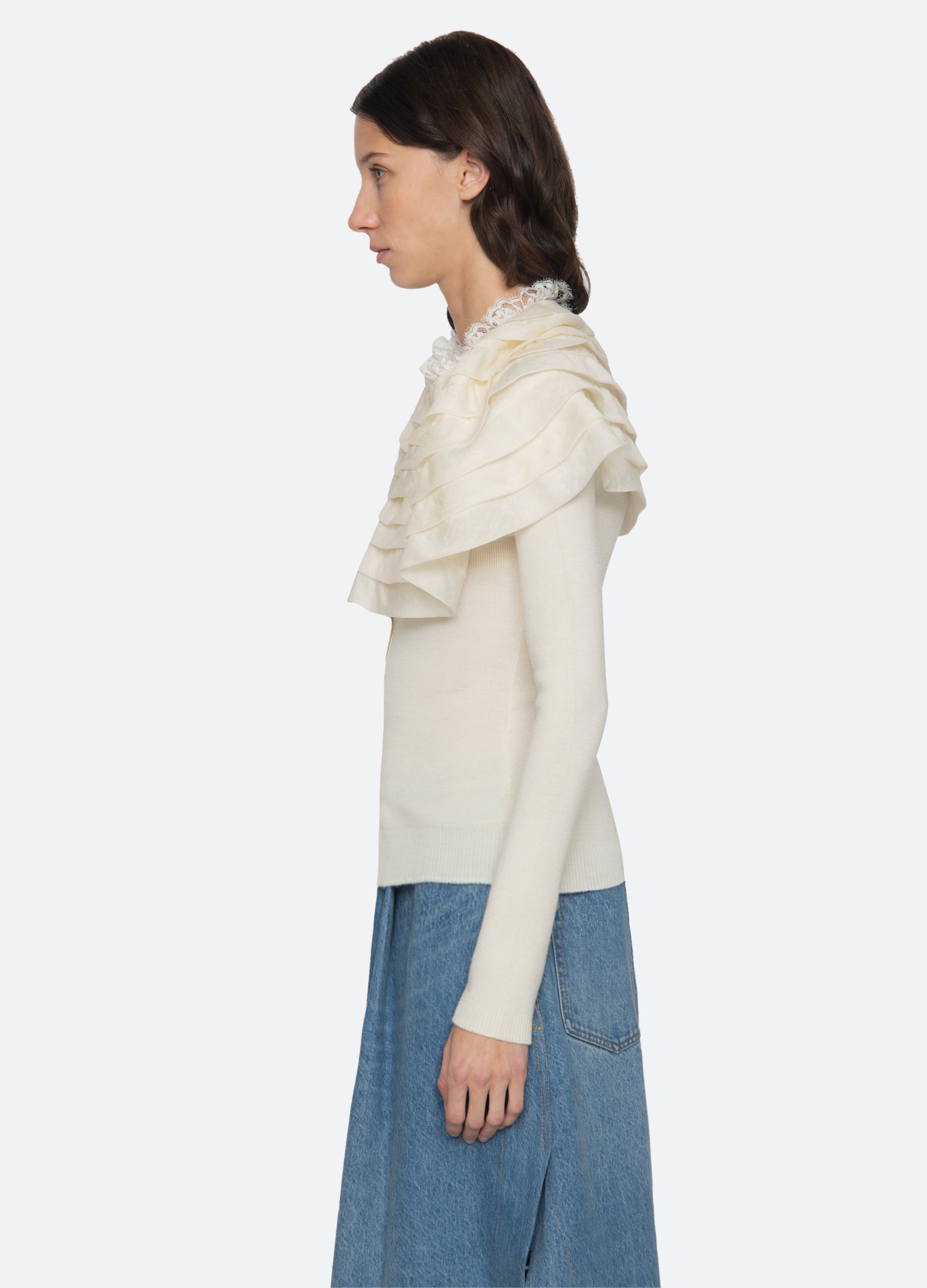 Sea NY Wanda Cardigan - Cream