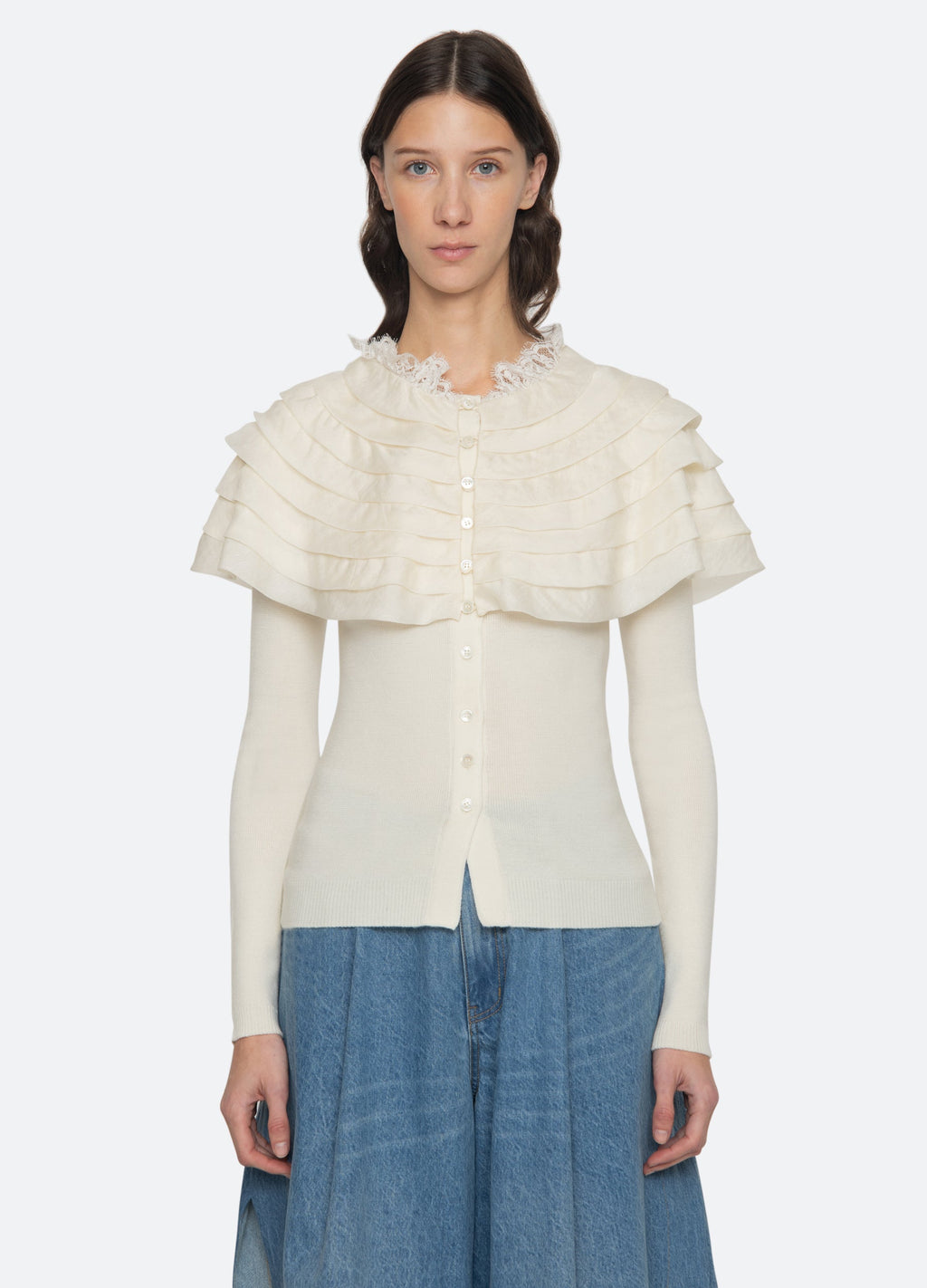 Sea NY Wanda Cardigan - Cream