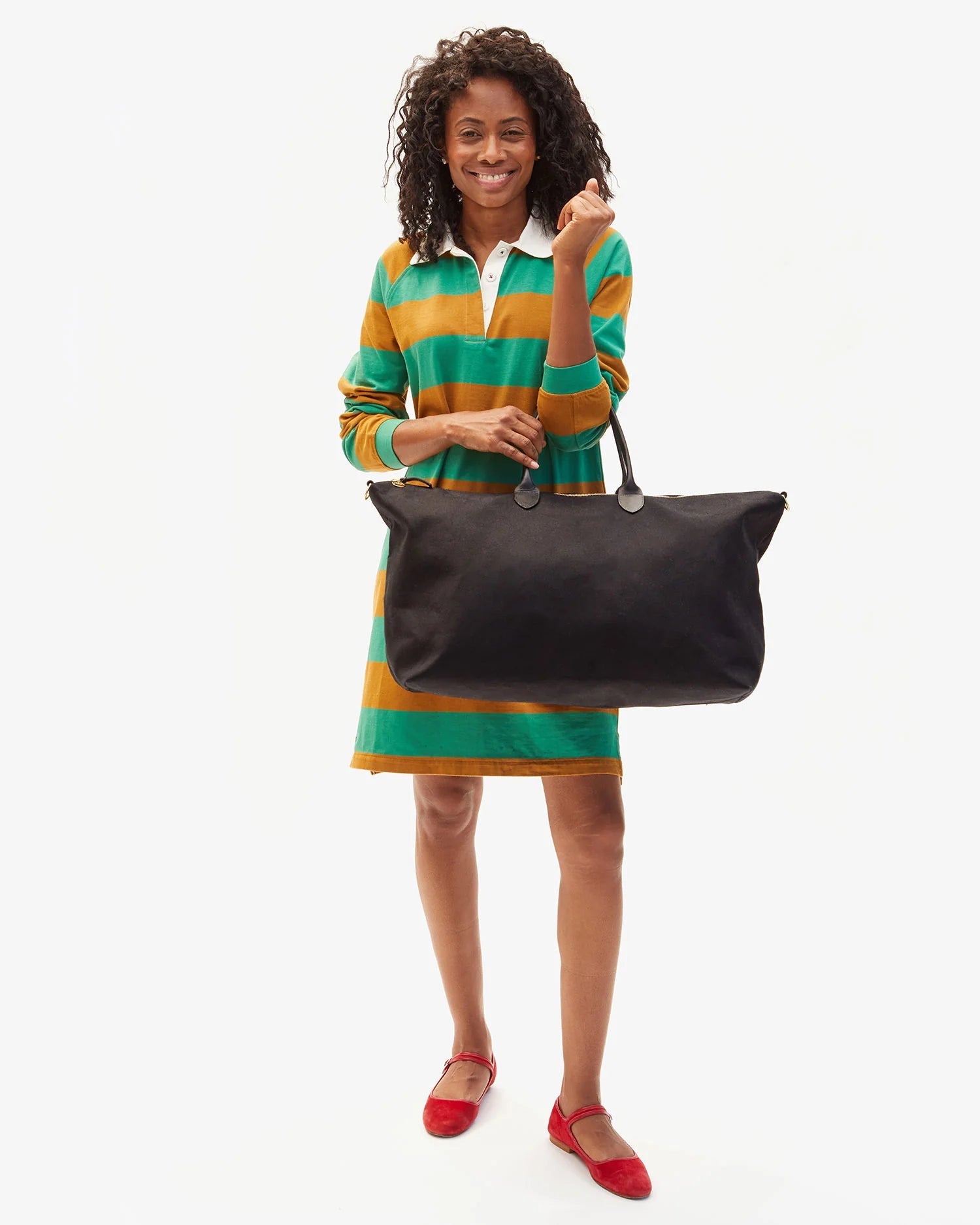 Clare V. Weekender - Black Canvas