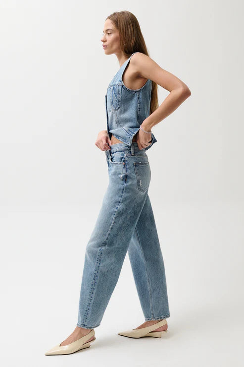Pistola Wes High Rise Barrel Jean