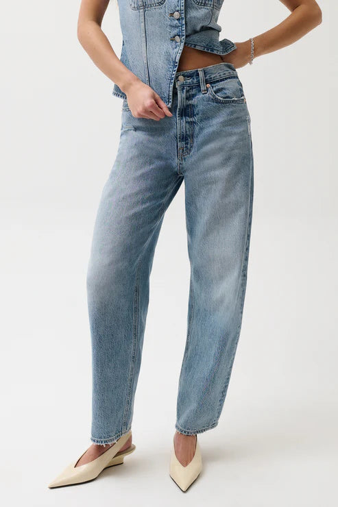 Pistola Wes High Rise Barrel Jean
