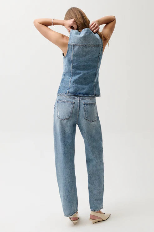 Pistola Wes High Rise Barrel Jean