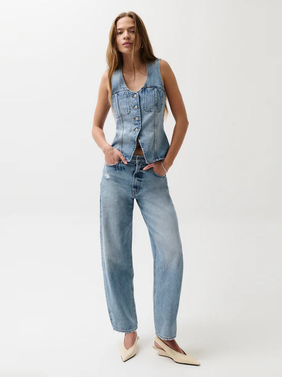 Pistola Wes High Rise Barrel Jean