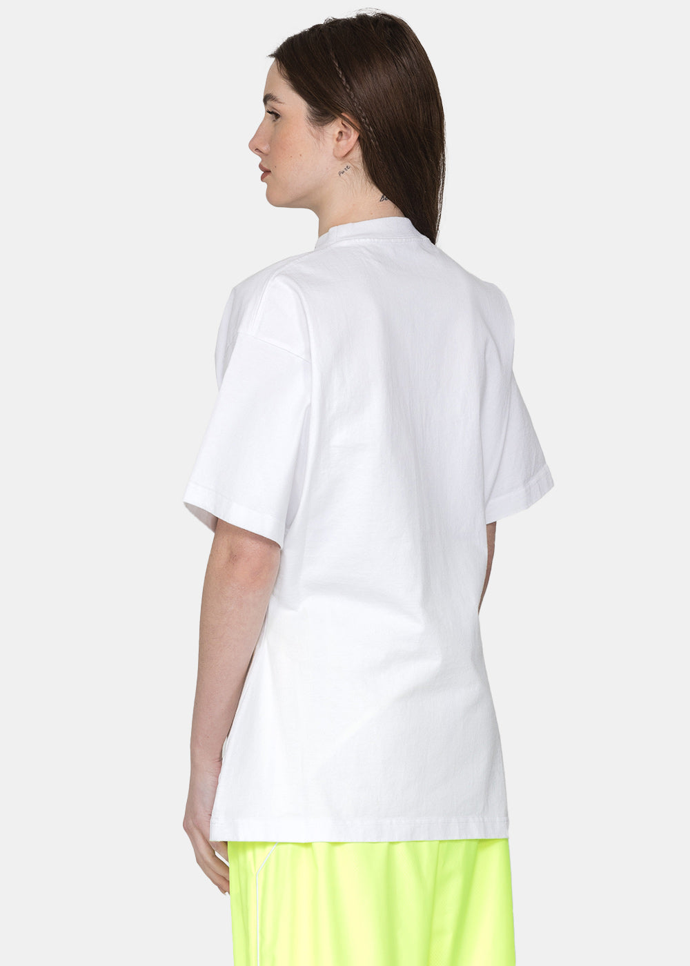 Balenciaga Curved Logo T-Shirt - White