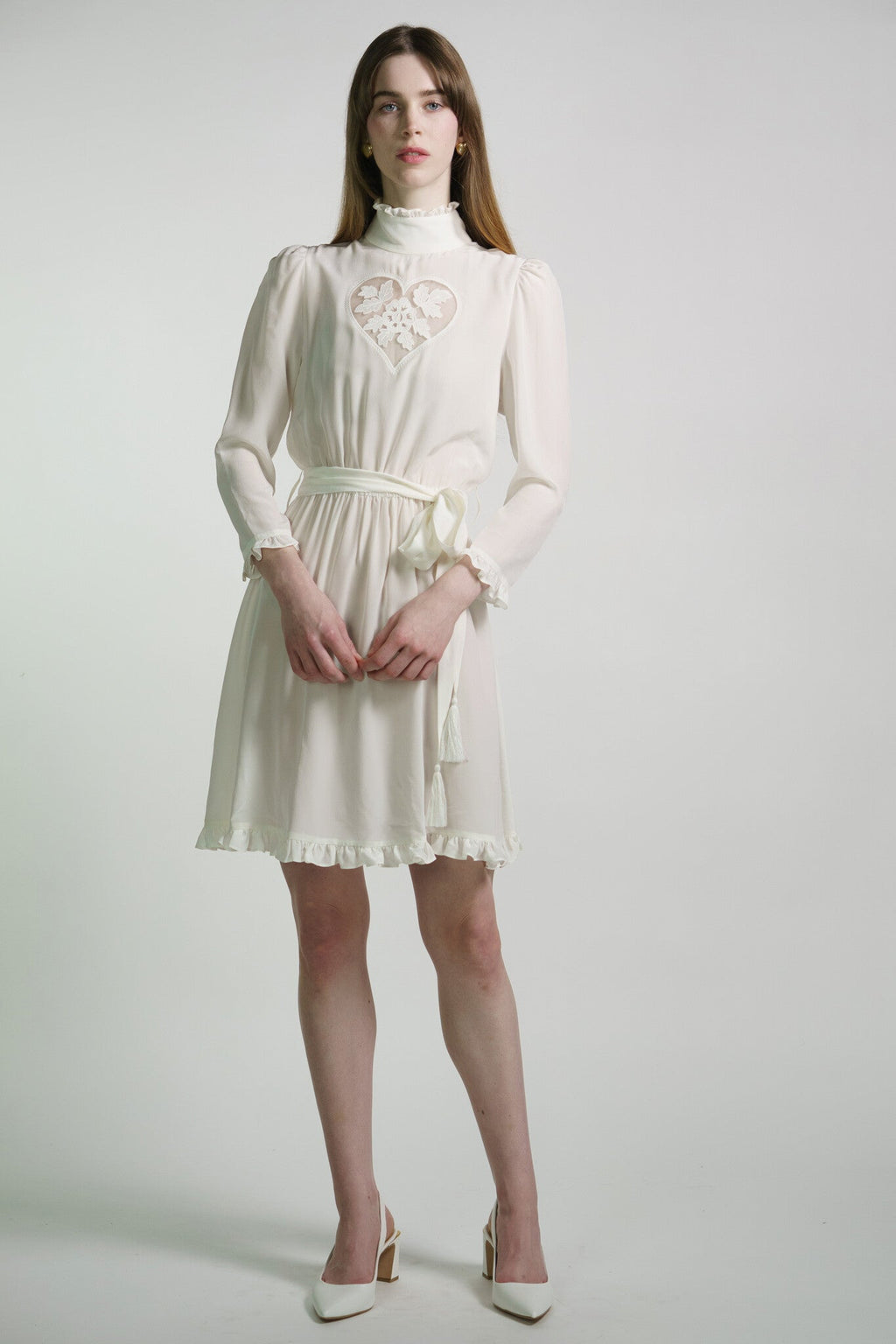 Kristinit Sirsna Silk Heart Dress