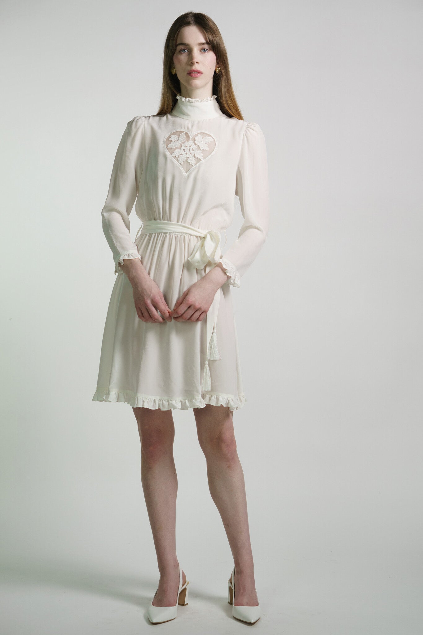 Kristinit Sirsna Silk Heart Dress