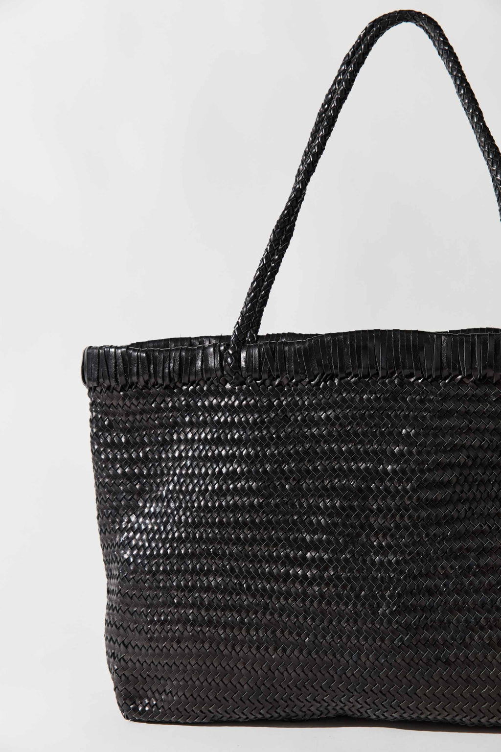 St. Agni Wide Bagu Woven Tote