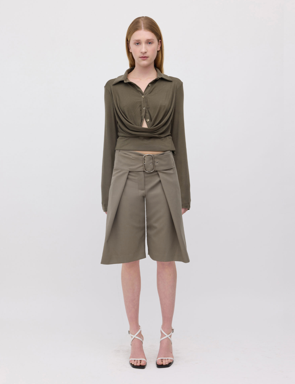 Wynn Hamlyn Wide Belt Utility Shorts