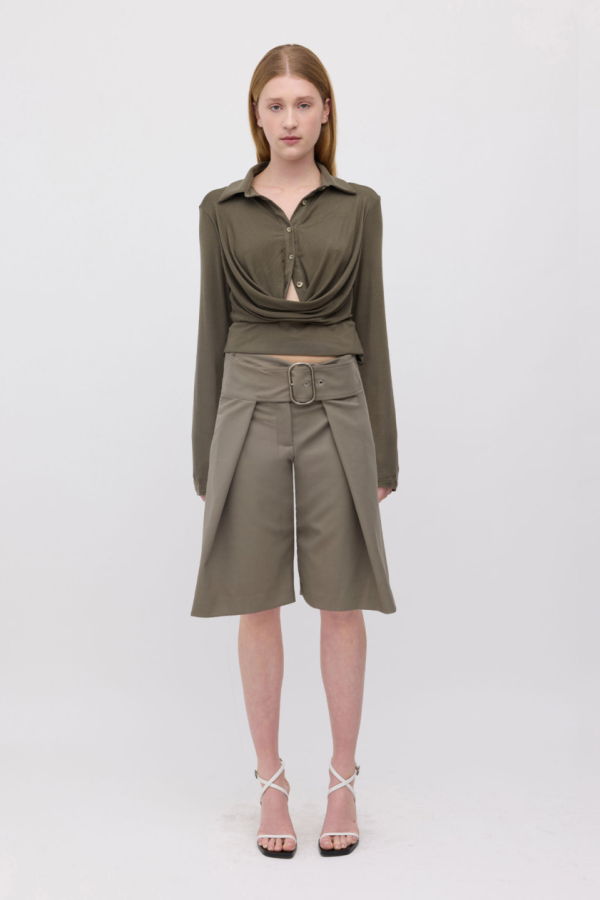 Wynn Hamlyn Wide Belt Utility Shorts