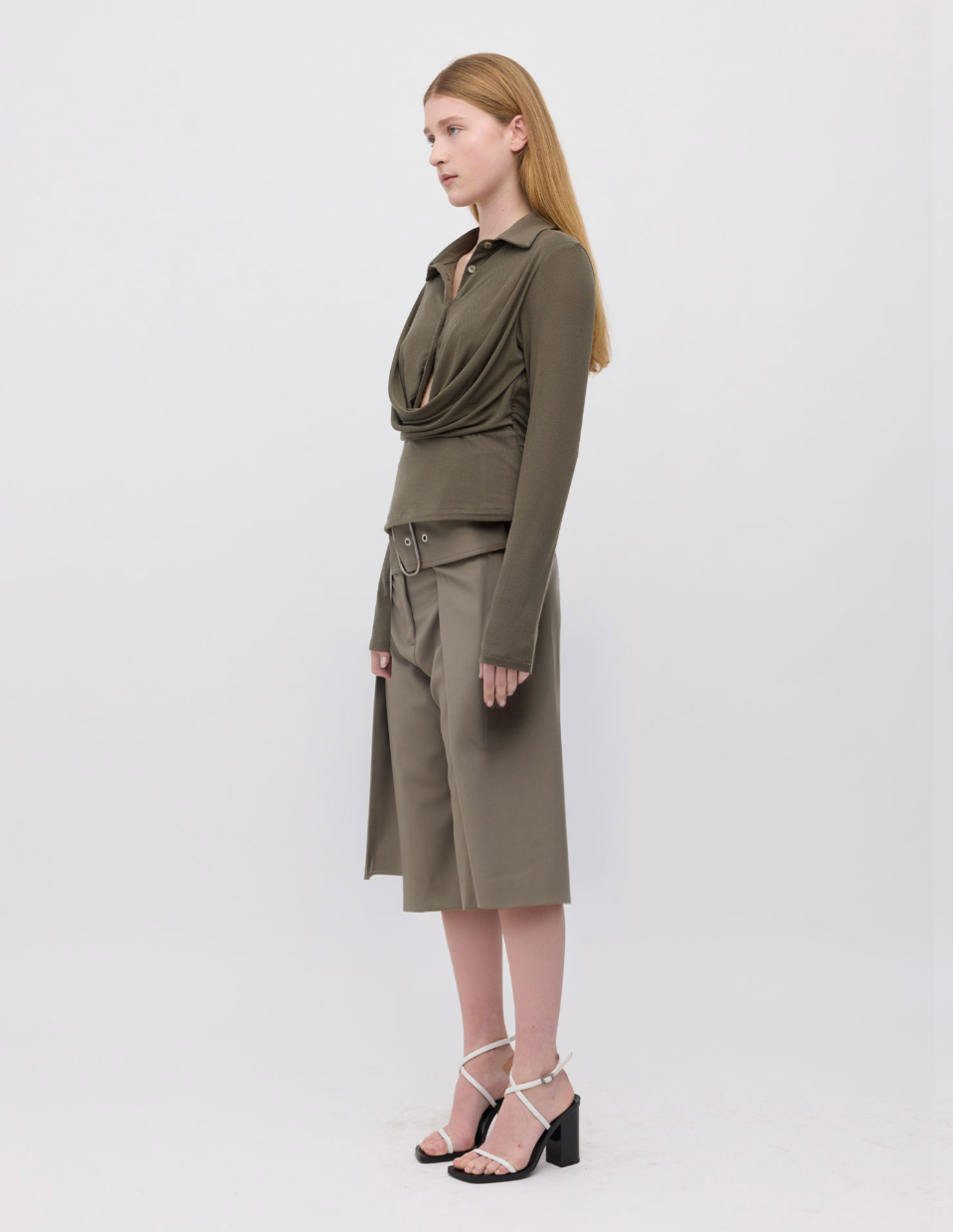 Wynn Hamlyn Wide Belt Utility Shorts