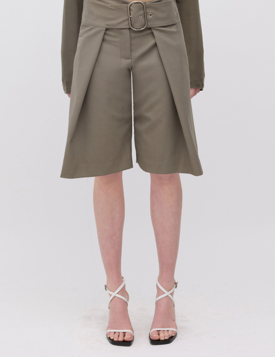 Wynn Hamlyn Wide Belt Utility Shorts