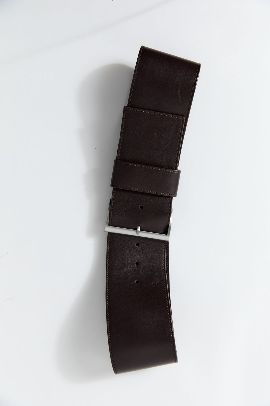 St. Agni Wide Classic Belt - Coffee