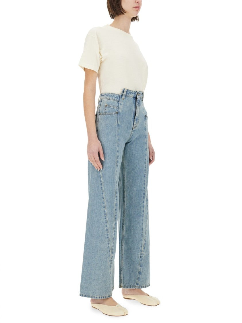 Maison Margiela Wide-Leg Denim Jeans - Blue