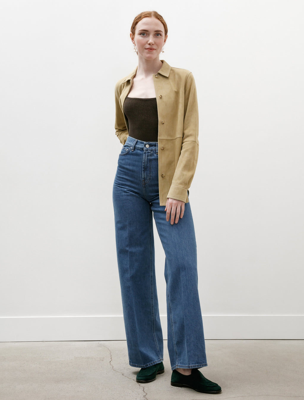 Totême Wide Leg Denim Jeans