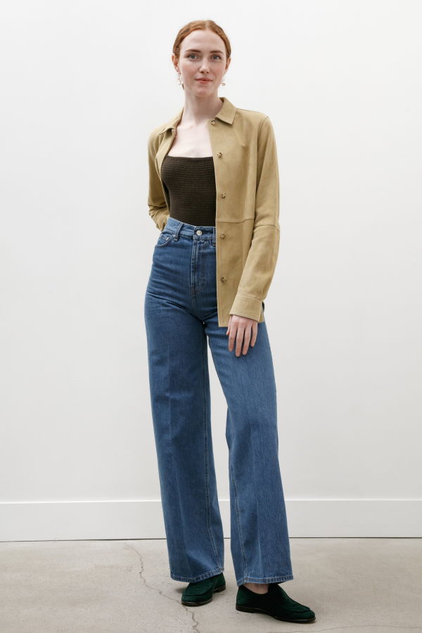 Totême Wide Leg Denim Jeans