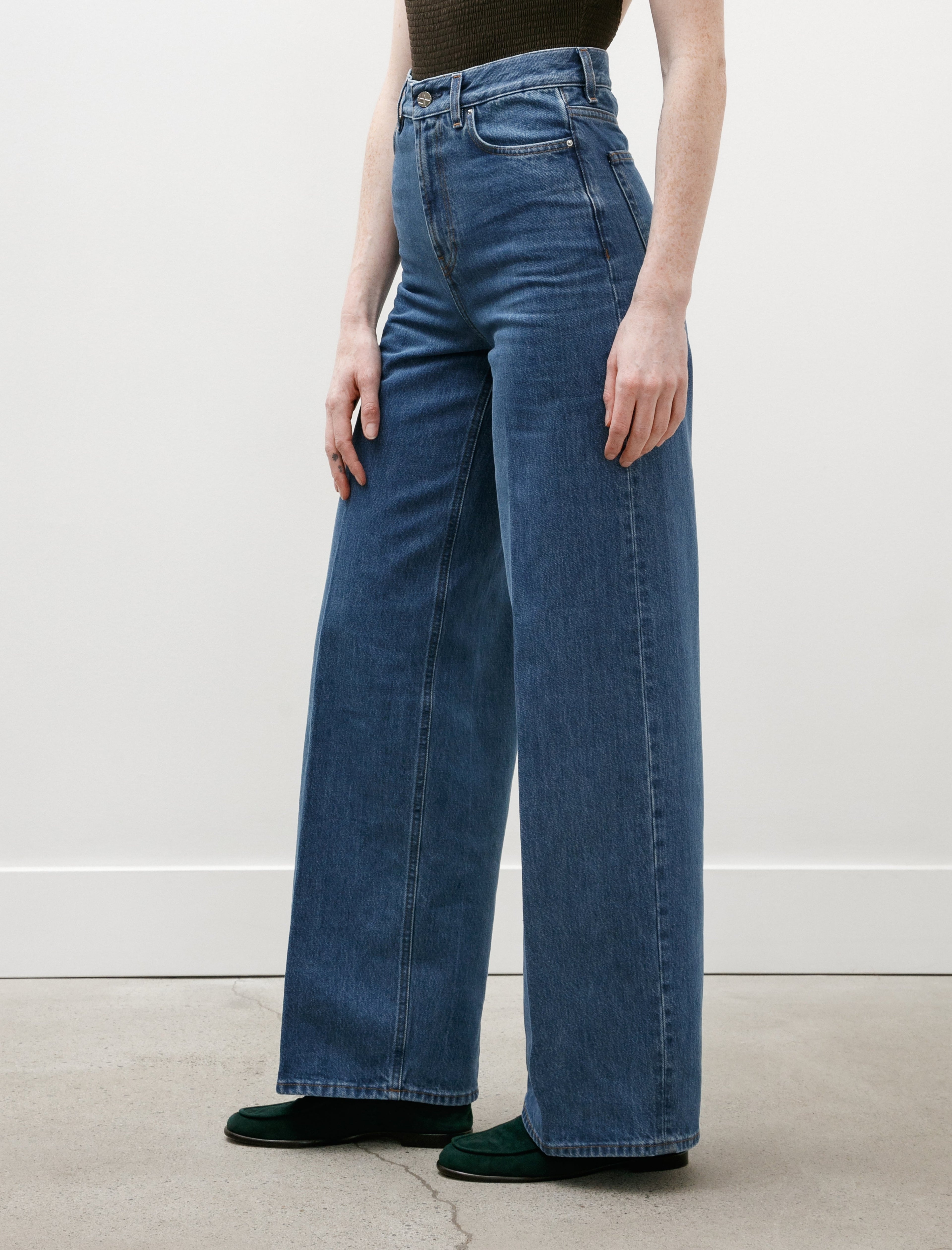 Totême Wide Leg Denim Jeans