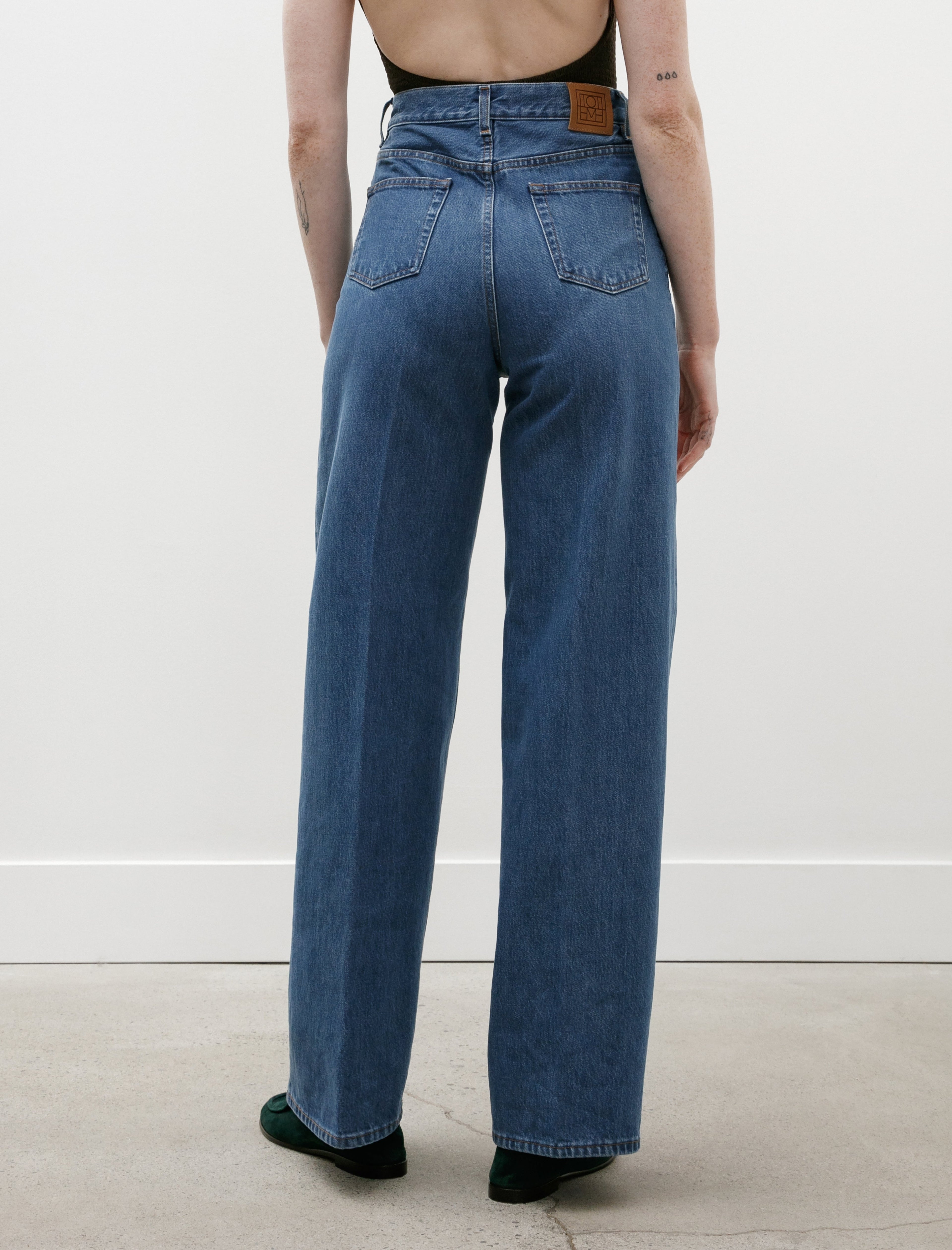 Totême Wide Leg Denim Jeans