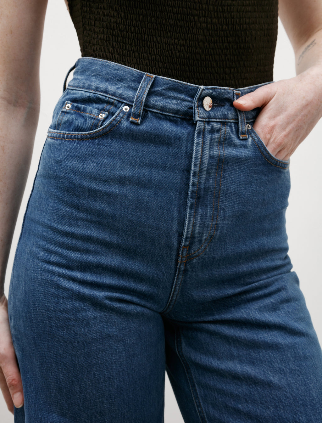 Totême Wide Leg Denim Jeans