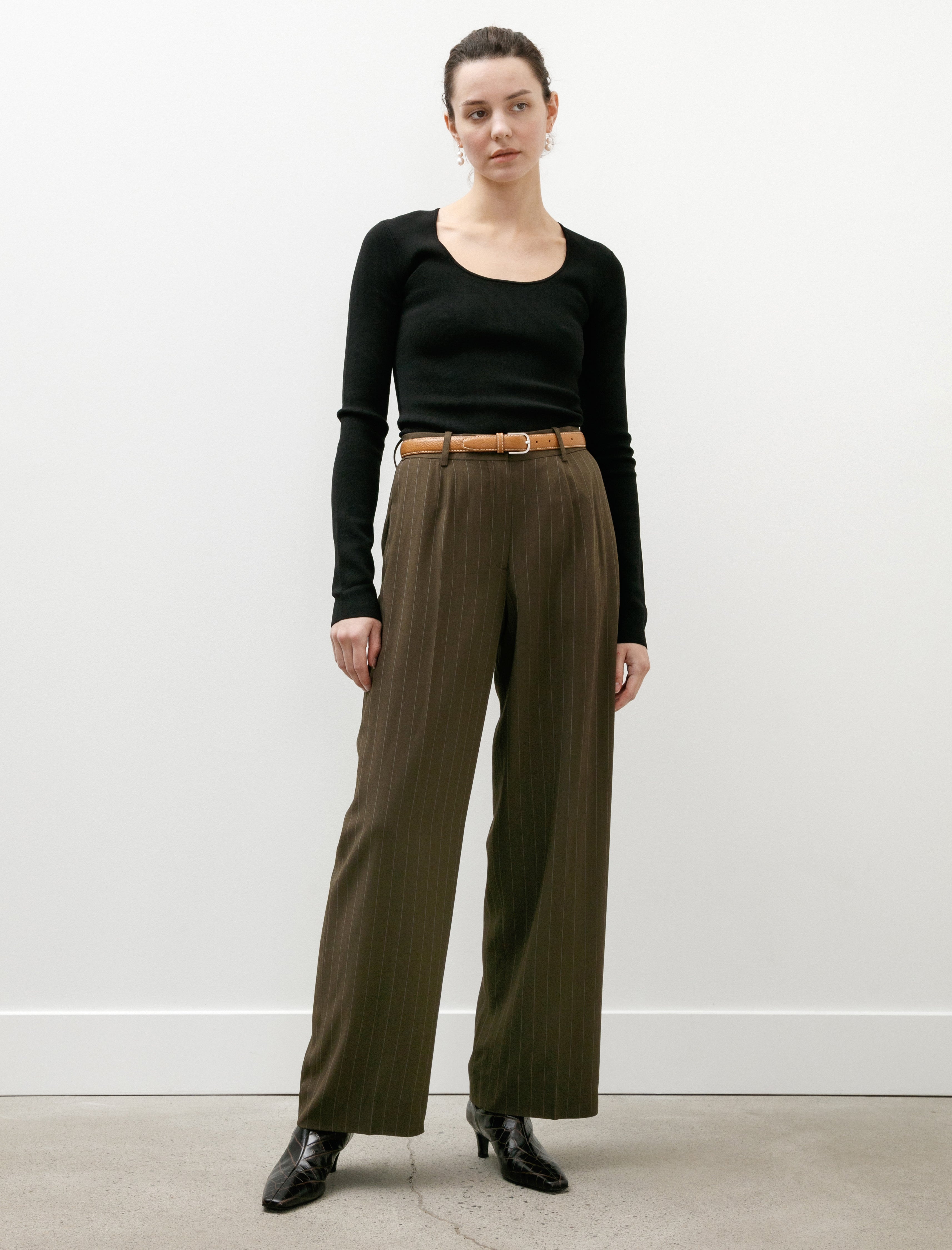 Totême Wide Pinstriped Trouser